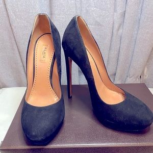 Alaïa black suede stilettos
